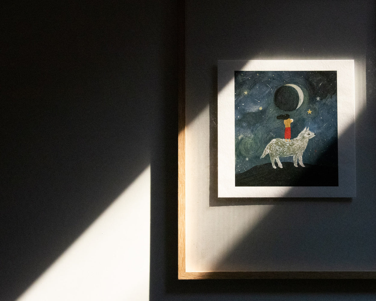 moonlight print, originally painted by tijanadraws