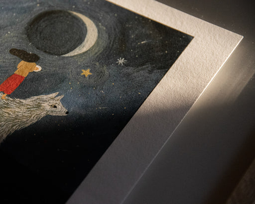 moonlight print, originally painted by tijanadraws